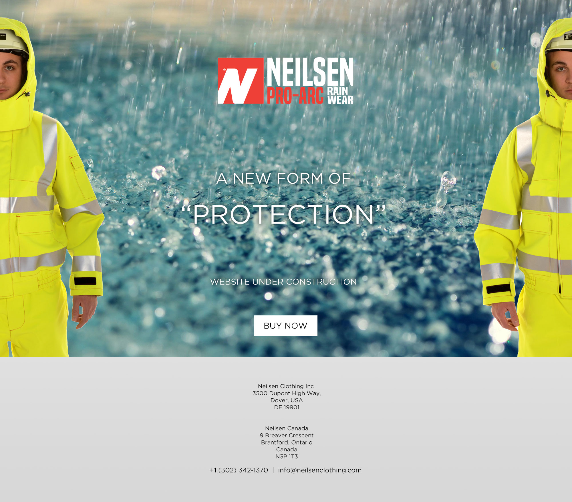 Neilsen Technical Garments engineered with GORE-TEX products "are the only" durably breathable, waterproof and windproof rainwear garments in North America with construction designs unequalled in the industrial market.