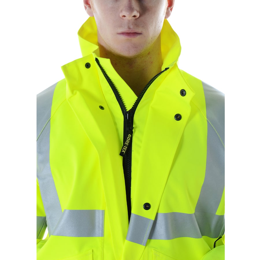 GORE-TEX HVB Rainwear High Visibility Bomber Jacket Yellow