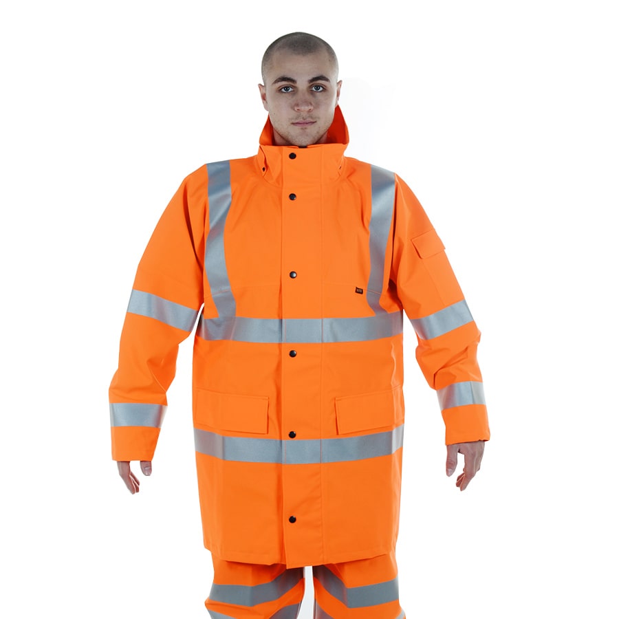 GORE-TEX HVC Orange Rainwear High Visibility Coat