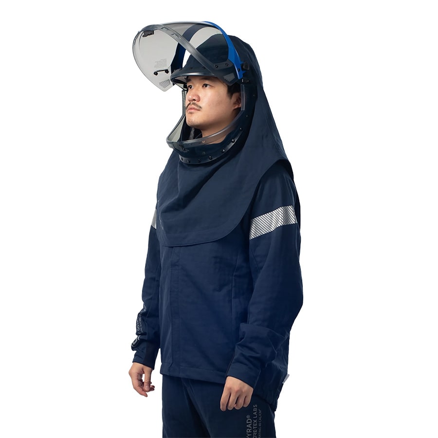 HIGH VOLTAGE 40 CAL PY40H SWITCH SUIT HOOD/SHROUD BLUE PYRAD® Fabric by GORE-TEX LABS