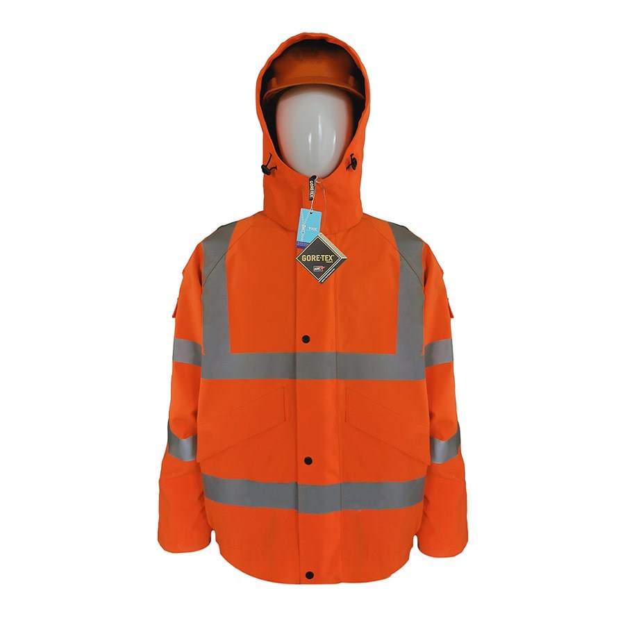 GORE-TEX-HVB-Rainwear-High-Visibility-Bomber-Jacket-Orange