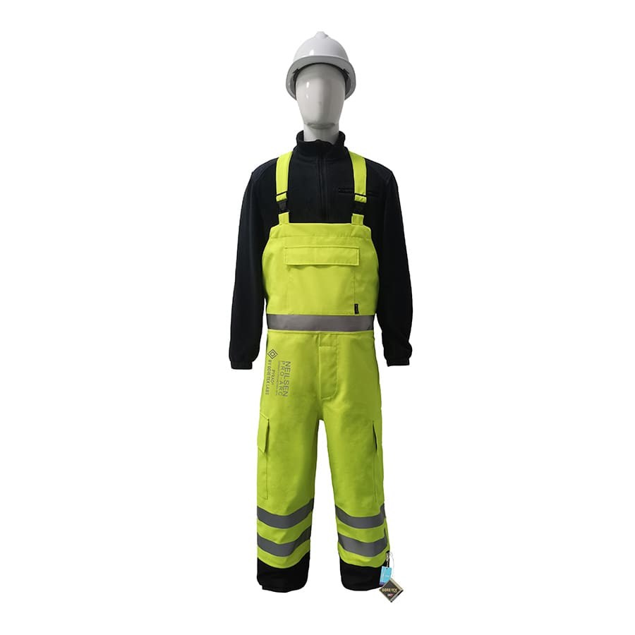 GORE-TEX-PYRAD-4SEASON-CAT-3-CSA-FR-ARC-Rated-Breathable-High-Visibility-Rainwear-Bib-Trouser-Yellow-Black