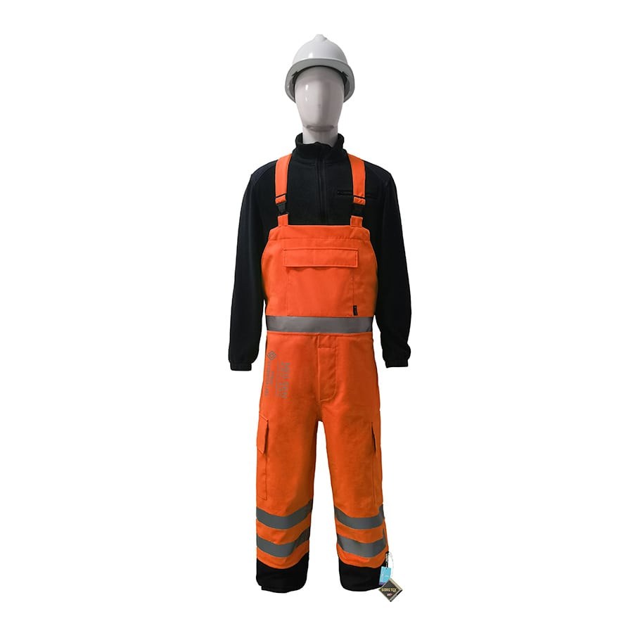 GORE-TEX-PYRAD-EXTREME-CAT-3-CSA-FR-ARC-Rated-Breathable-High-Visibility-Rainwear-Bib-Trouser-Orange-Black5